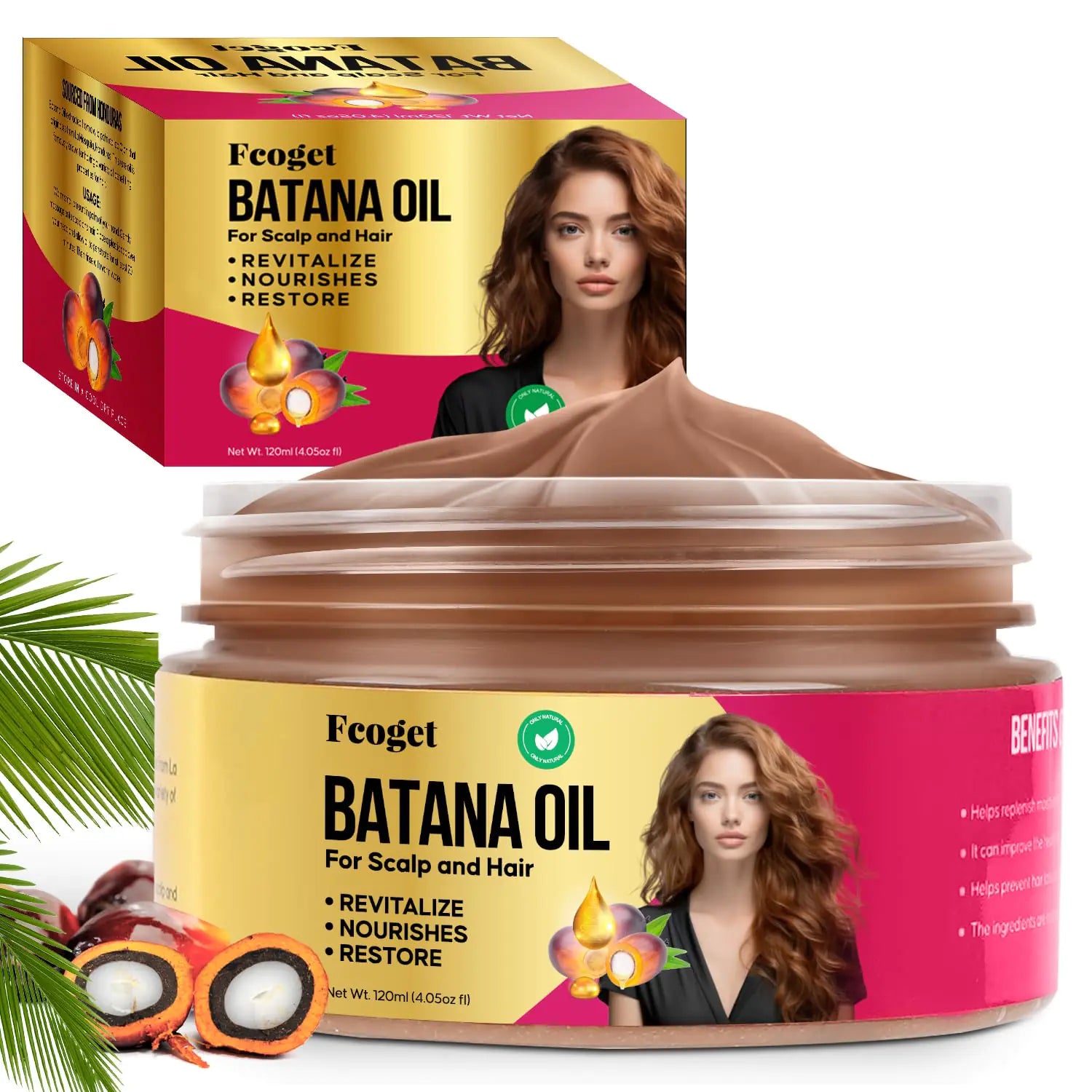 Raw Batana Oil for Hair Growth 100 Percent Pure Organic Dr Sebi Hair Oil from Honduras Prevent Hair Loss Moisturize for Dry Damaged Hair Nourish Scalp